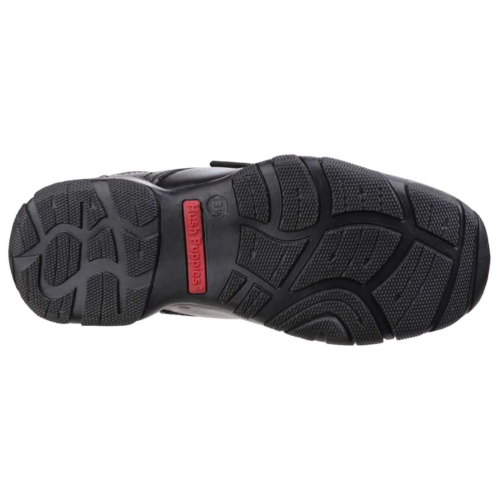 Hush Puppies Freddy 2 Junior Lederschuhe Für Jungen In Schwarz