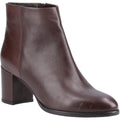Hush Puppies Claridy Damen Stiefeletten aus braunem Leder mit Absatz.
