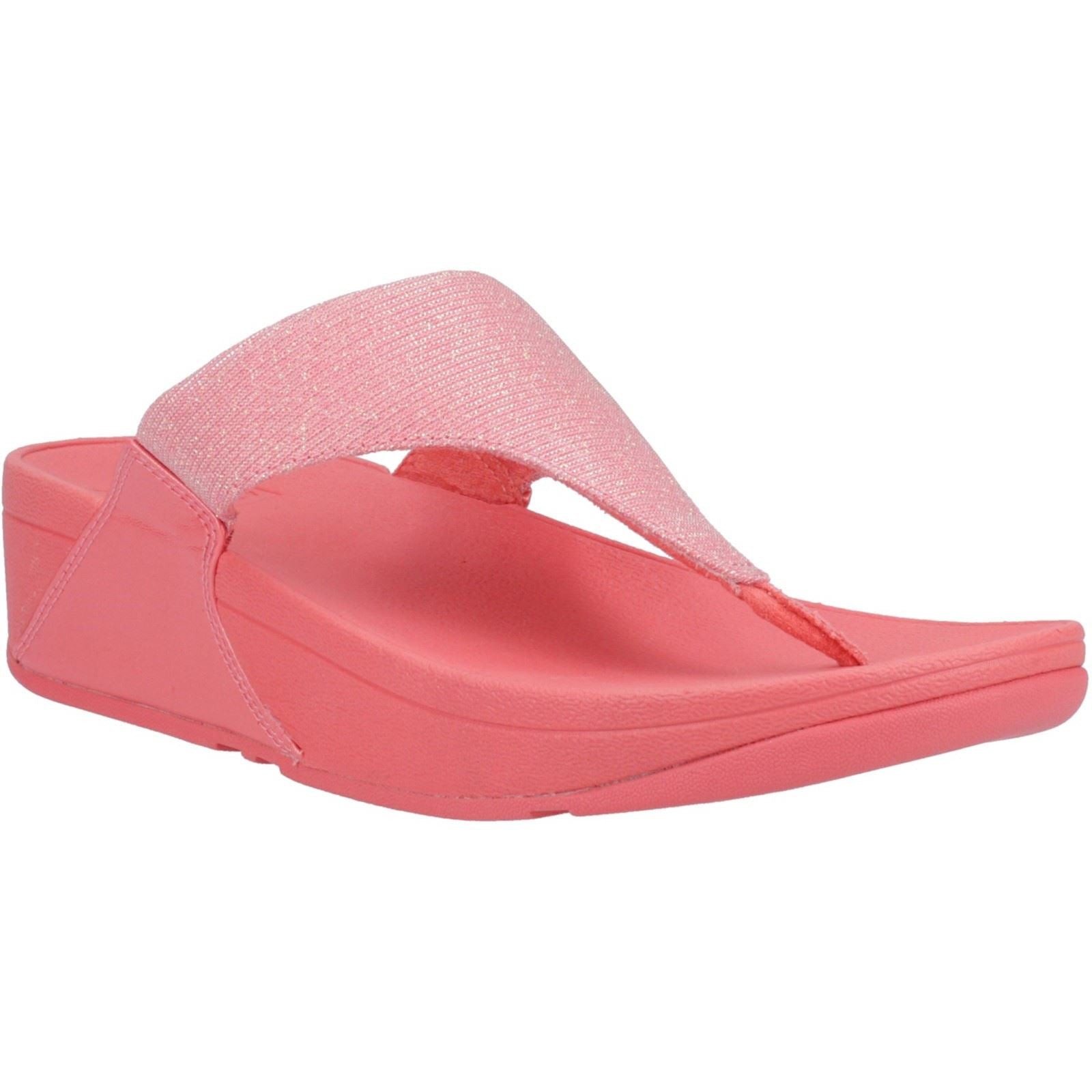 Fitflop Lulu Shimmerlux Polyester Damen Rosy Coral Sandalen