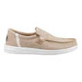 HEYDUDE Mikka Jute Linen Herren Irisch Creme Mokassin Schuhe