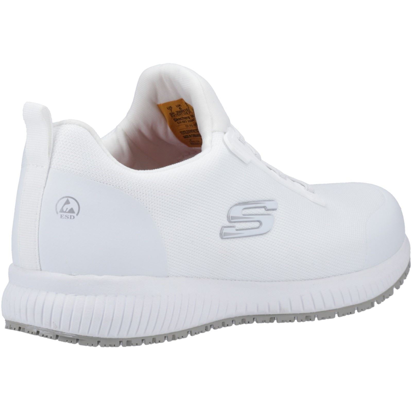 Skechers Workwear Squad SR Myton Textil Herren Weiße Sicherheitssneaker