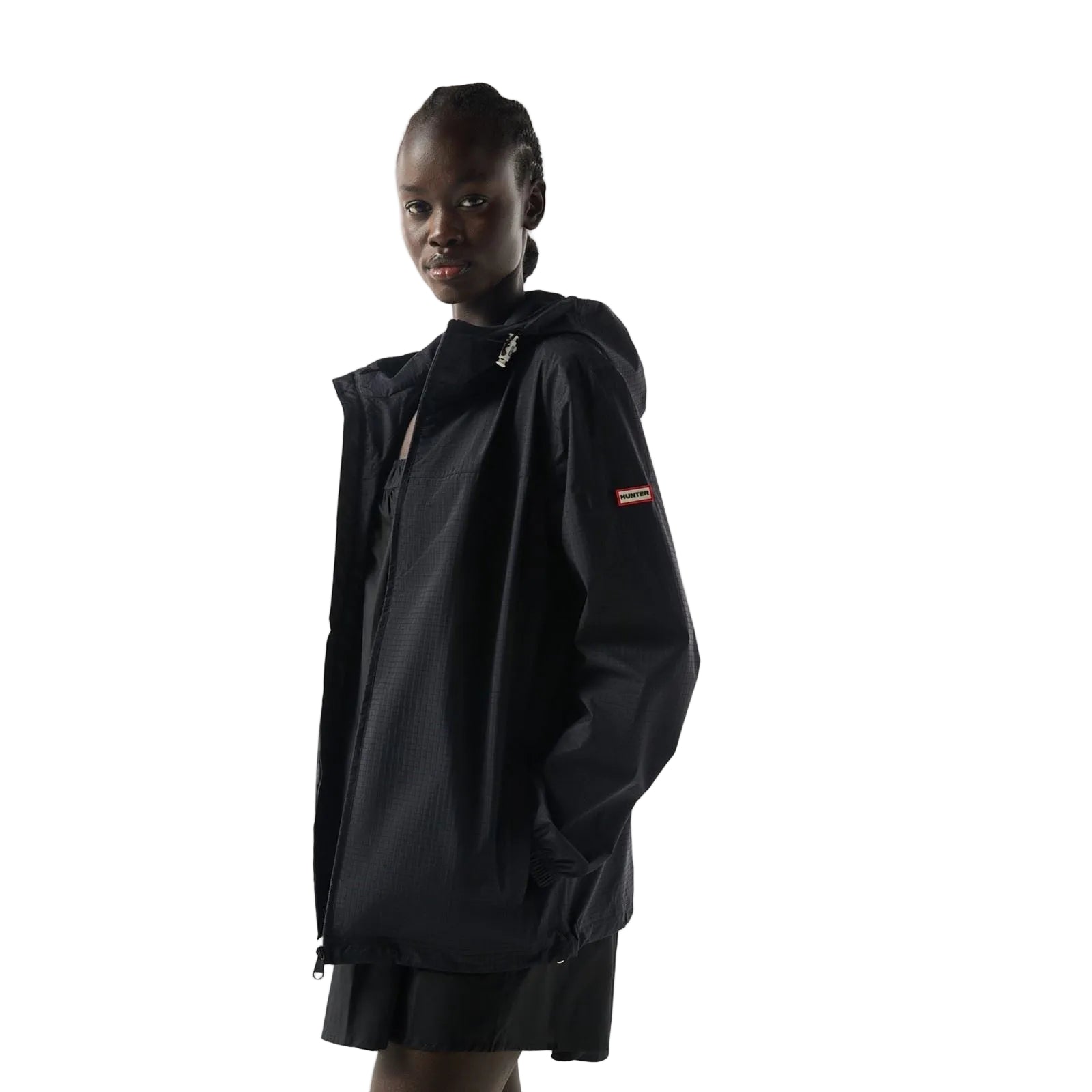 Hunter Packable Rain Packbare Regen Unisex Erwachsene Schwarze Farbe Regenjacke