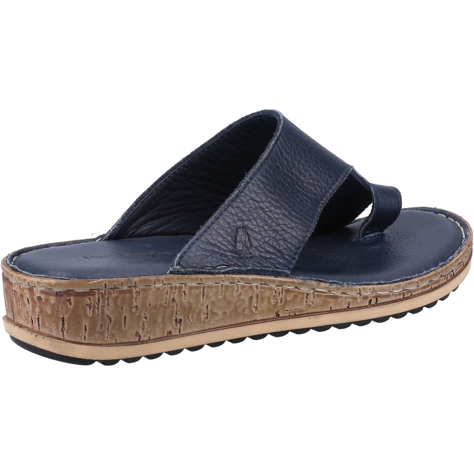Hush Puppies Elissa Toepost Damen Wildleder Sandalen In Marineblau