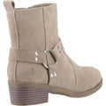 Hush Puppies Iria Damen Wildleder Stiefeletten mit Absatz in Taupe