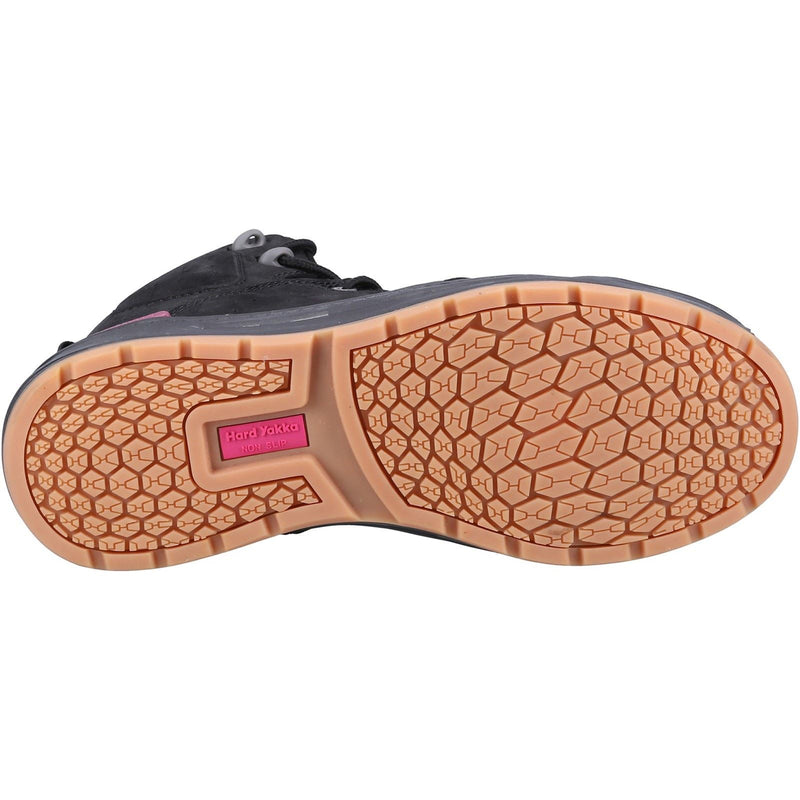 Hard Yakka Dreitausendsechsundfünfzig Spitze Leder Damen Schwarze Farbe Sicherheitsstiefel