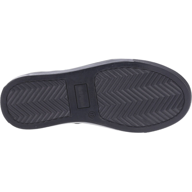 Hush Puppies Shawn Junior Die Schwarzen Schnürschuhe Für Jungen Aus Leder