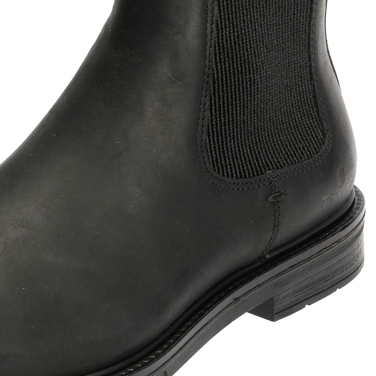 Tower London Harbour Leder Herren Schwarze Stiefel