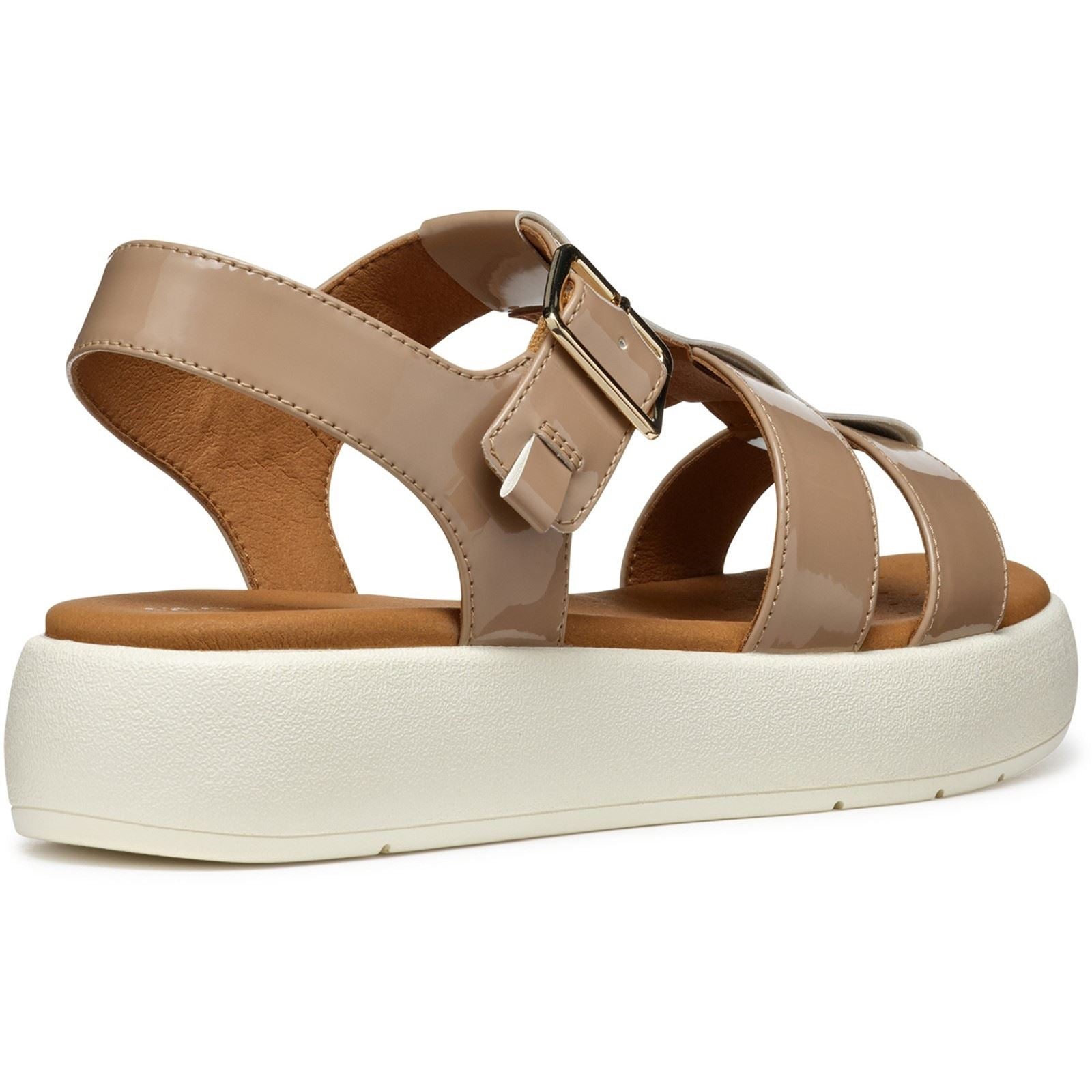 Geox D CAMALEI Synthetische Polyurethan Damen Caramel Sandalen