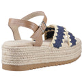 Hush Puppies Jemma Espadrille Damen Sandalen Aus Polyurethan In Marineblau
