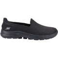 Skechers Go Walk 6 Synthetik Damen Sneaker In Schwarz