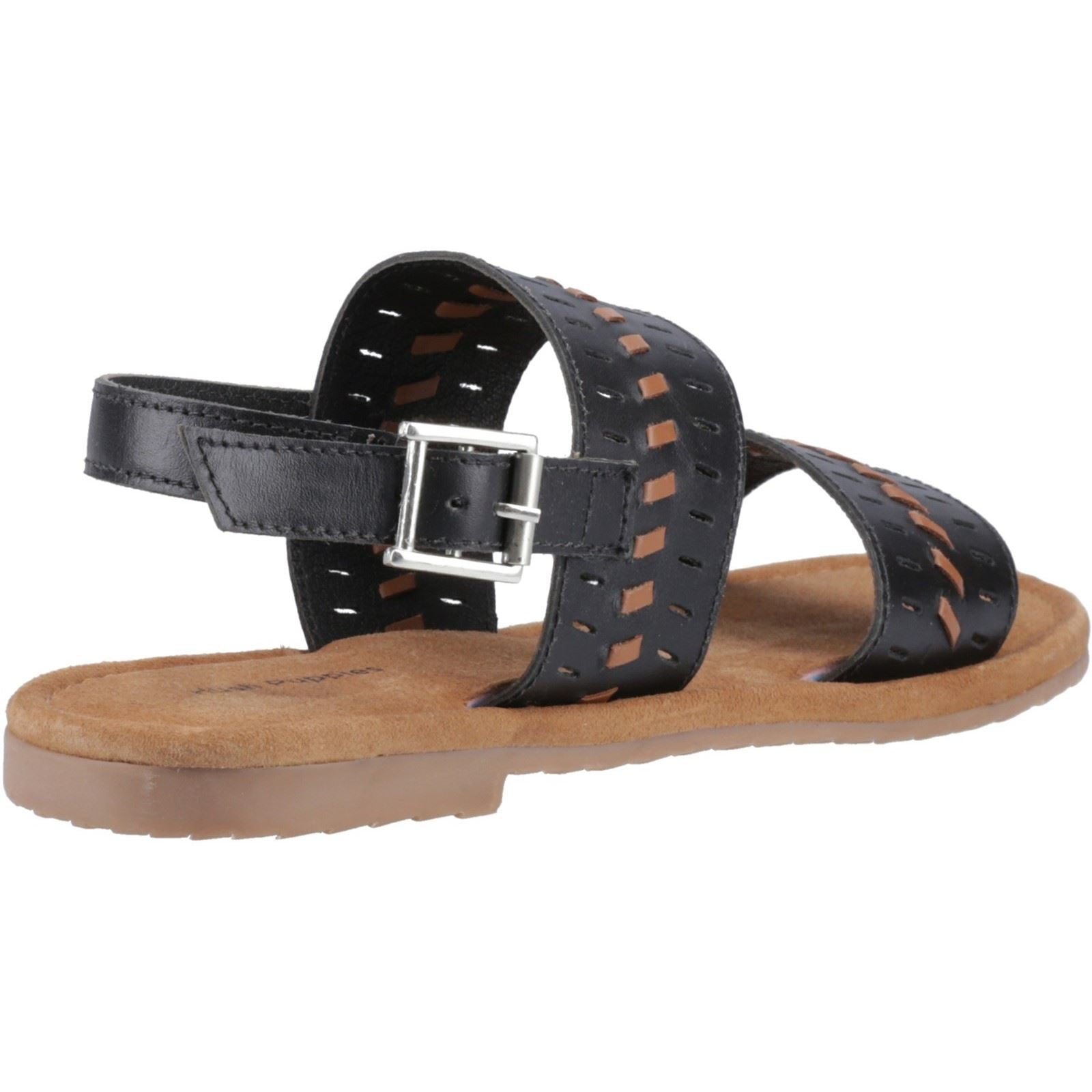 Hush Puppies Hadley Damen Sandalen Aus Schwarzem Leder