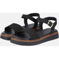 Hush Puppies Cassie Nubuk Damen Sandalen In Schwarz