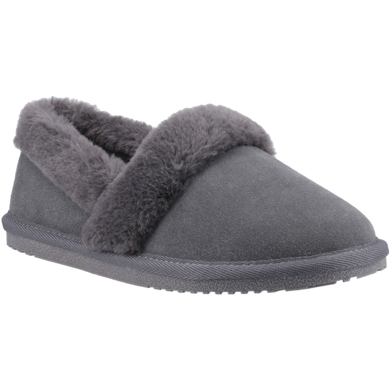 Hush Puppies Ariel Damen Hausschuhe aus Wildleder in Grau
