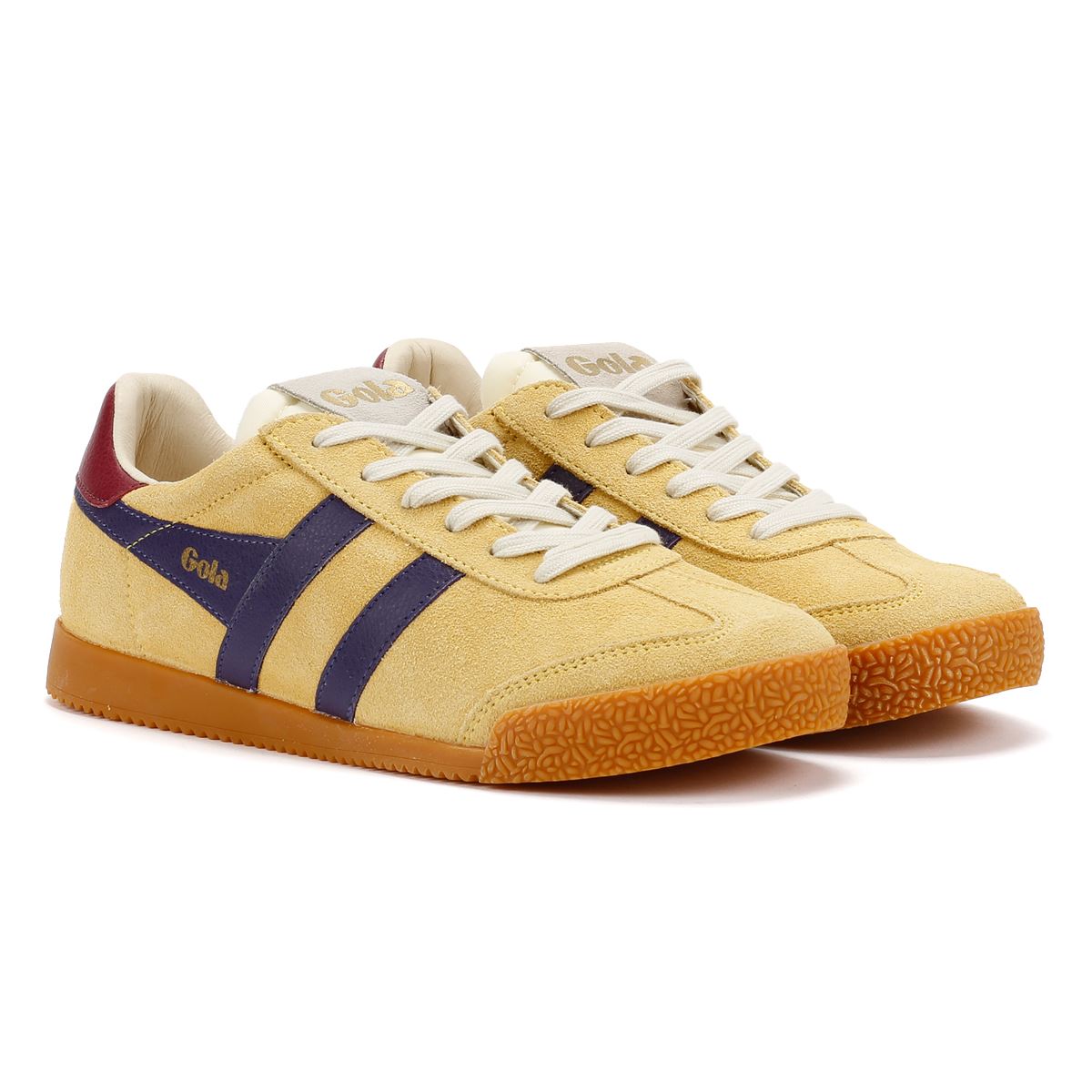 Gola Elan Damen Wildleder Sneaker In Gelb