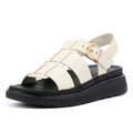 FitFlop GEN-FF Fisherman Damen Sandalen Aus Beige Leder