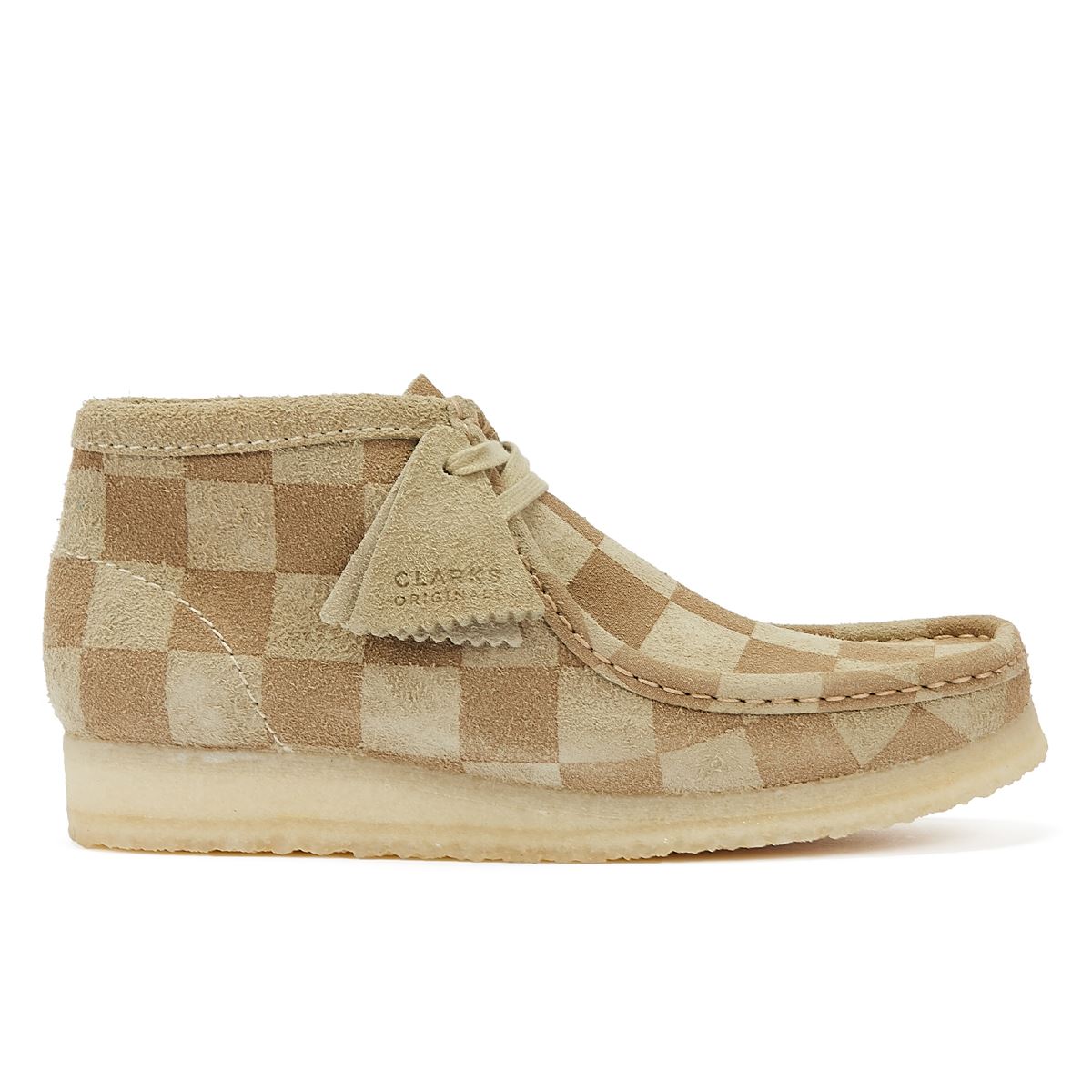 Clarks Wallabee Check Damen Stiefeletten In Beige