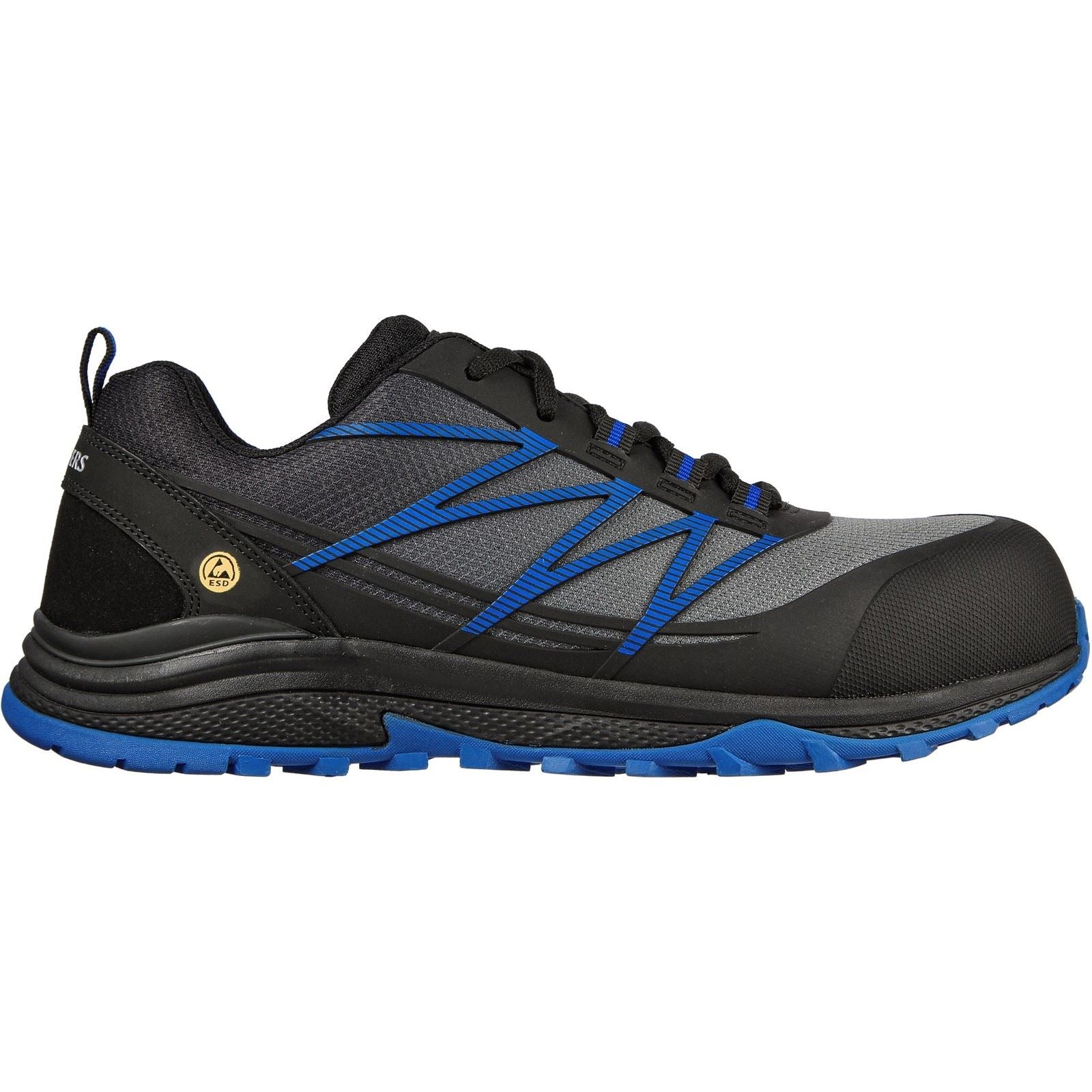 Skechers Workwear Puxal Textil Herren Sicherheitssneaker Schwarz/Blau