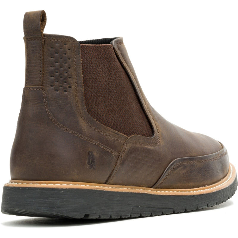 Hush Puppies Jenson Leder Herren Stiefel Braun