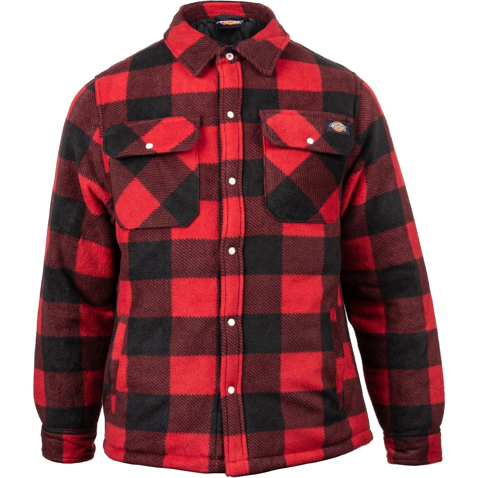 Dickies Portland Polyester Herren Rotes Freizeithemd