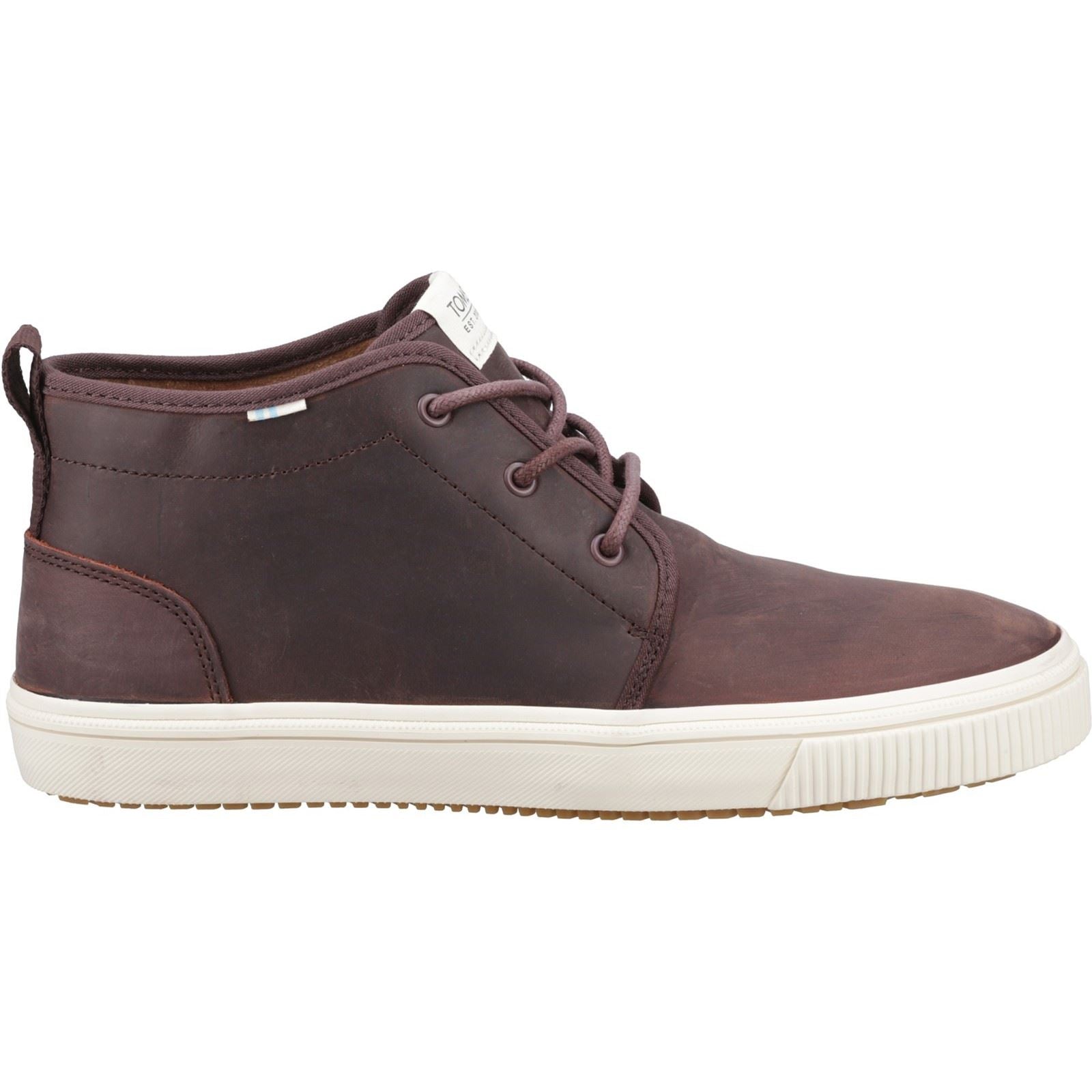 TOMS Carlo Mid Terrain Leder-Herren-Sneaker In Klee-Braun
