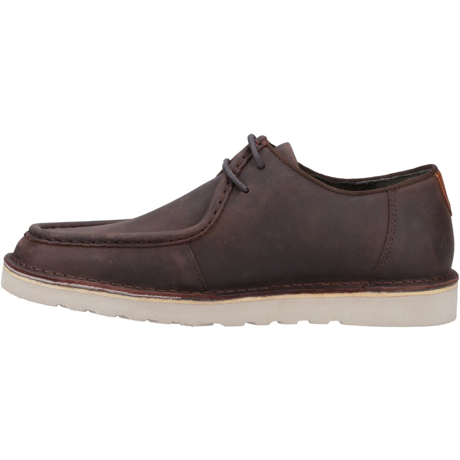 Hush Puppies Otis Herren Schnürschuhe Aus Braunem Leder