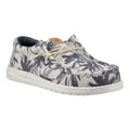 HEYDUDE Wally Palm Jute Jute Herren Egret/Cloud Blue Mokassin Schuhe