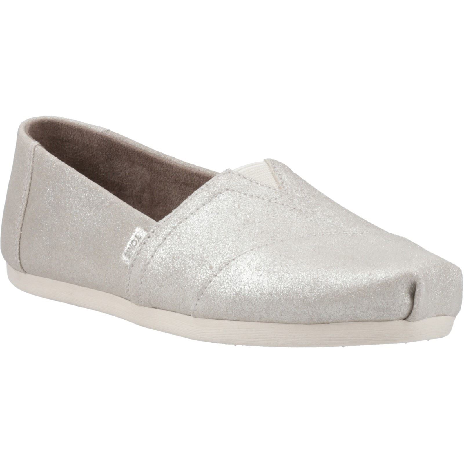 TOMS Alpargata with Cloudbound Leder Damen Silber Espadrilles