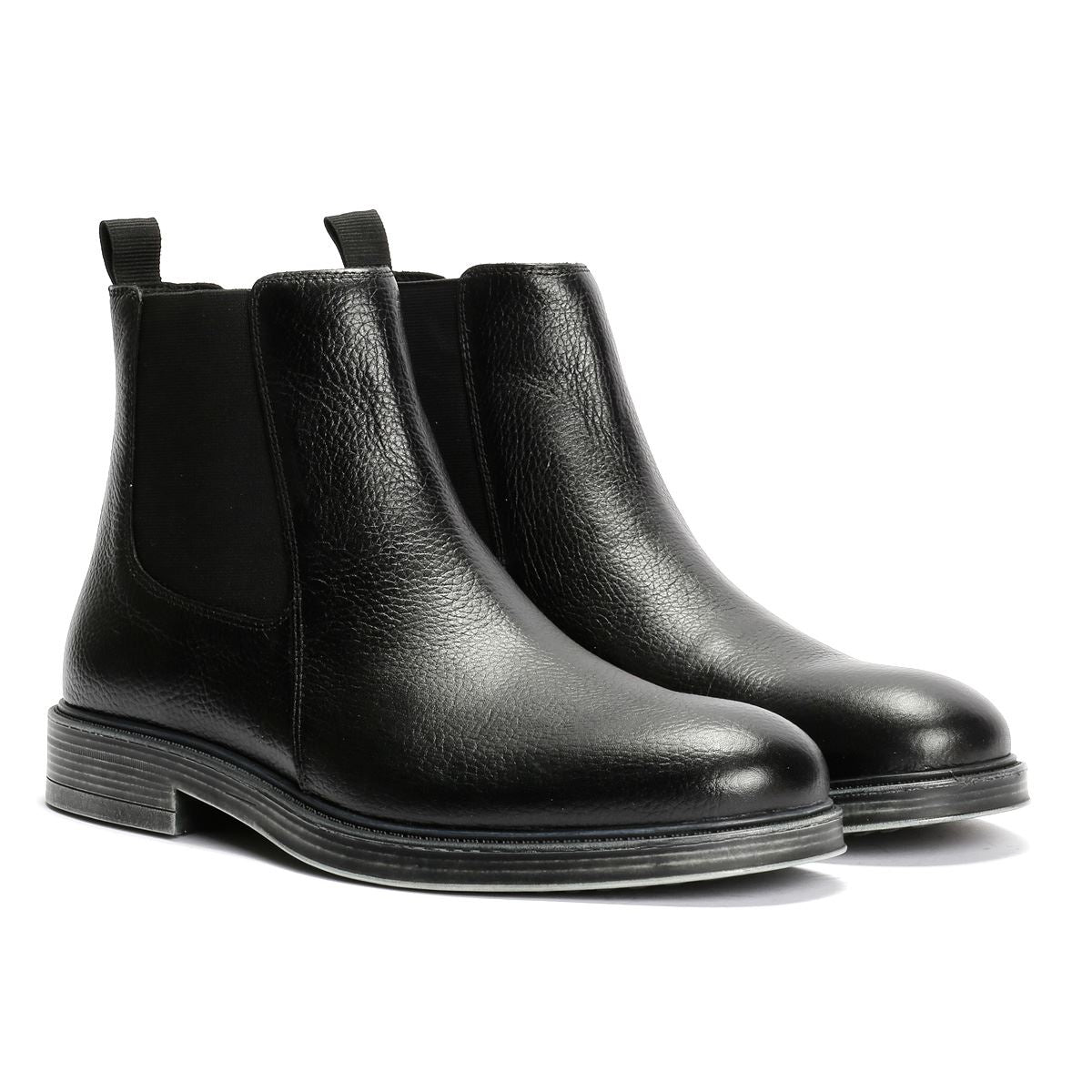 Geox Henreys Leder Herren Schwarze Stiefel
