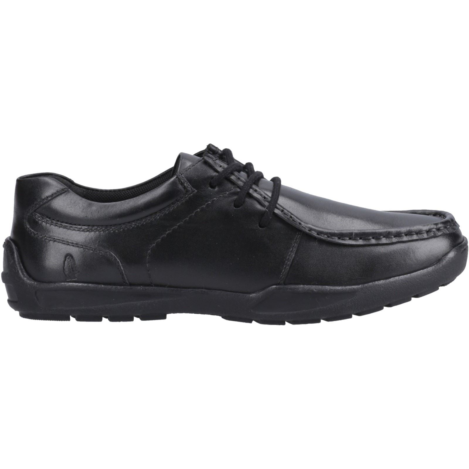 Hush Puppies Mackenzie Die Schwarzen Schnürschuhe Für Jungen Aus Leder