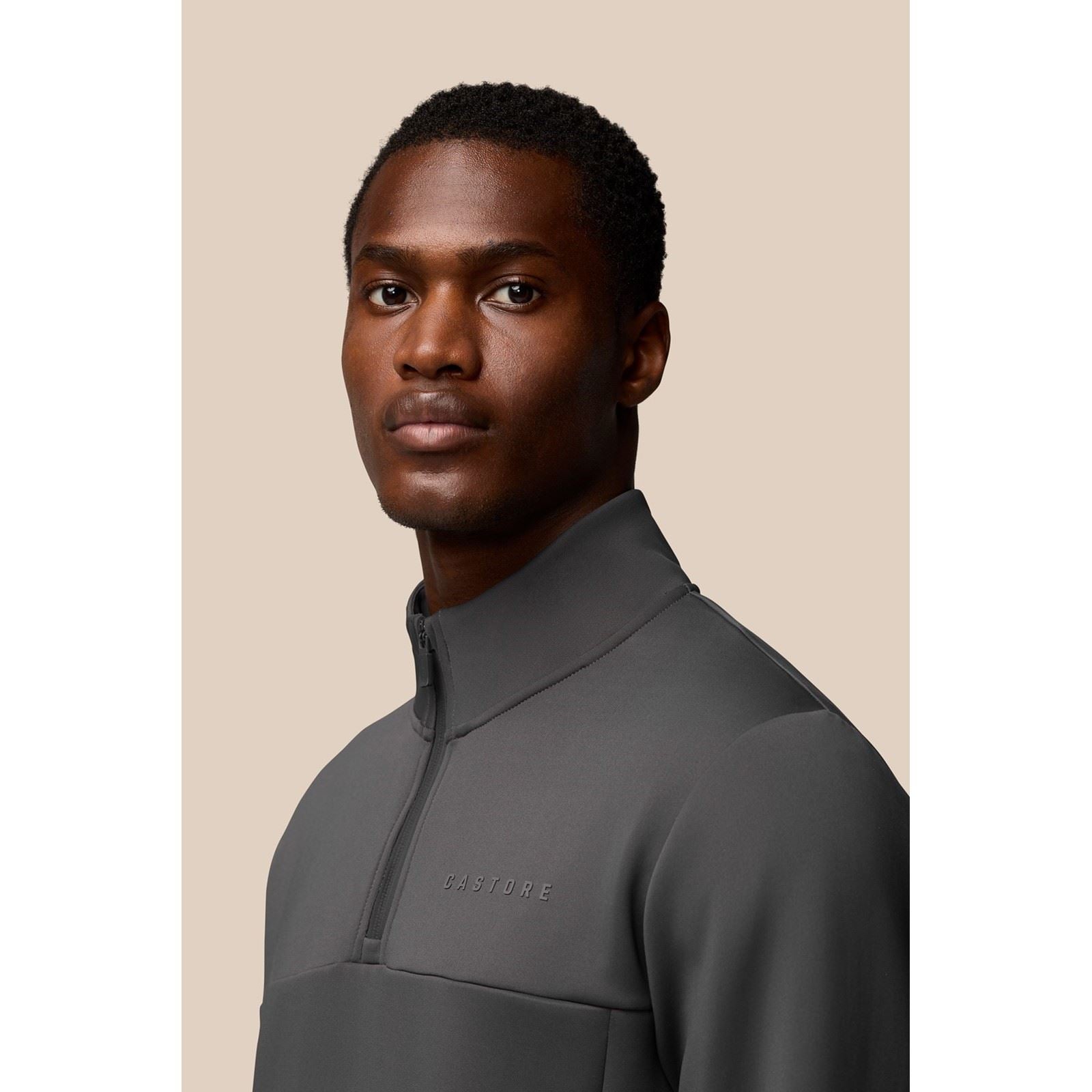 Castore Scuba 1/4 Zip Polyester Herren Grau Sweatshirt