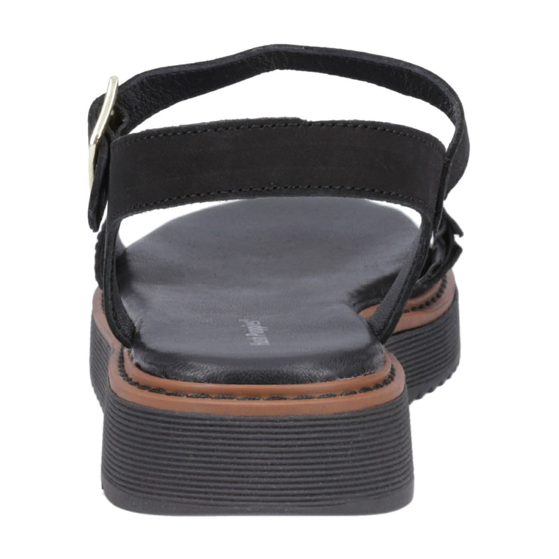 Hush Puppies Cassie Nubuk Damen Sandalen In Schwarz