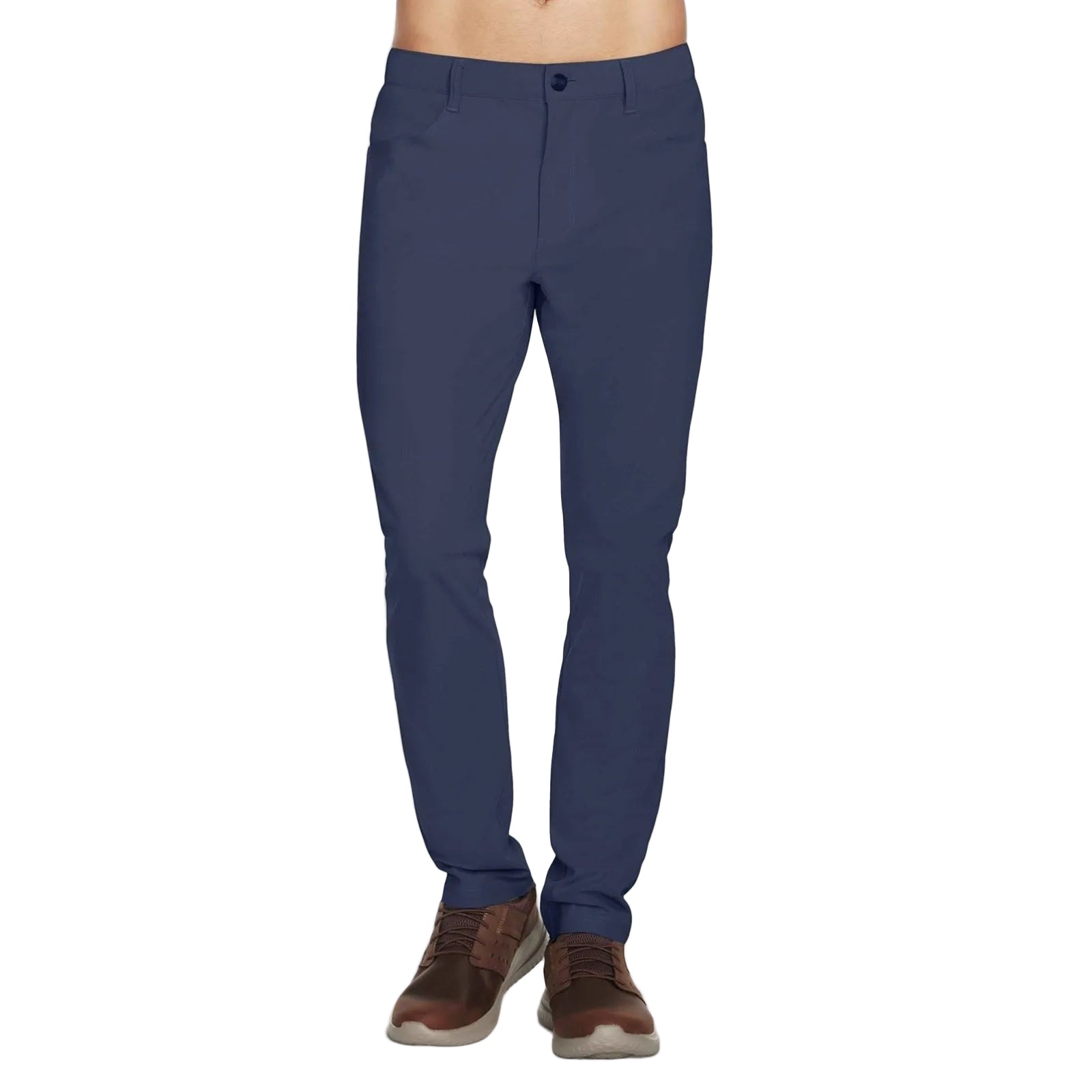 Skechers GO WALK Premium 5 Pocket Polyester Herren Graue Chino-Hose