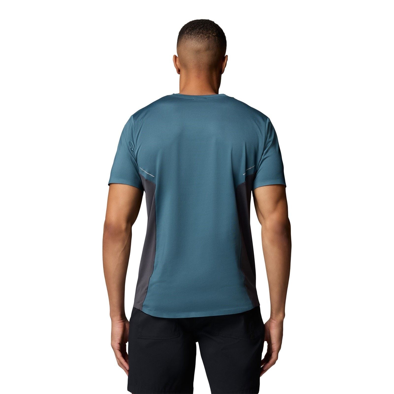 Columbia Three Pitch SS Crew Polyester Herren Blaue Sport-T-Shirts