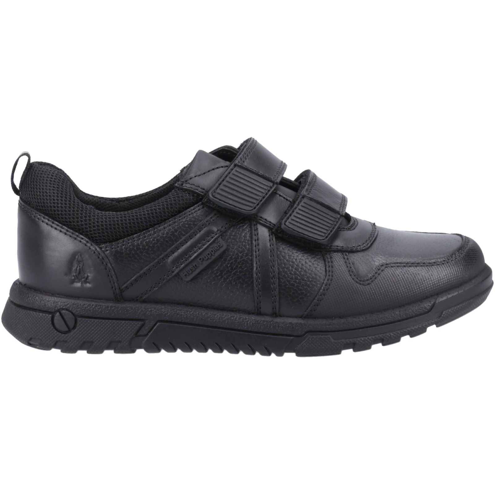 Hush Puppies Spencer Senior Lederschuhe Für Jungen In Schwarz