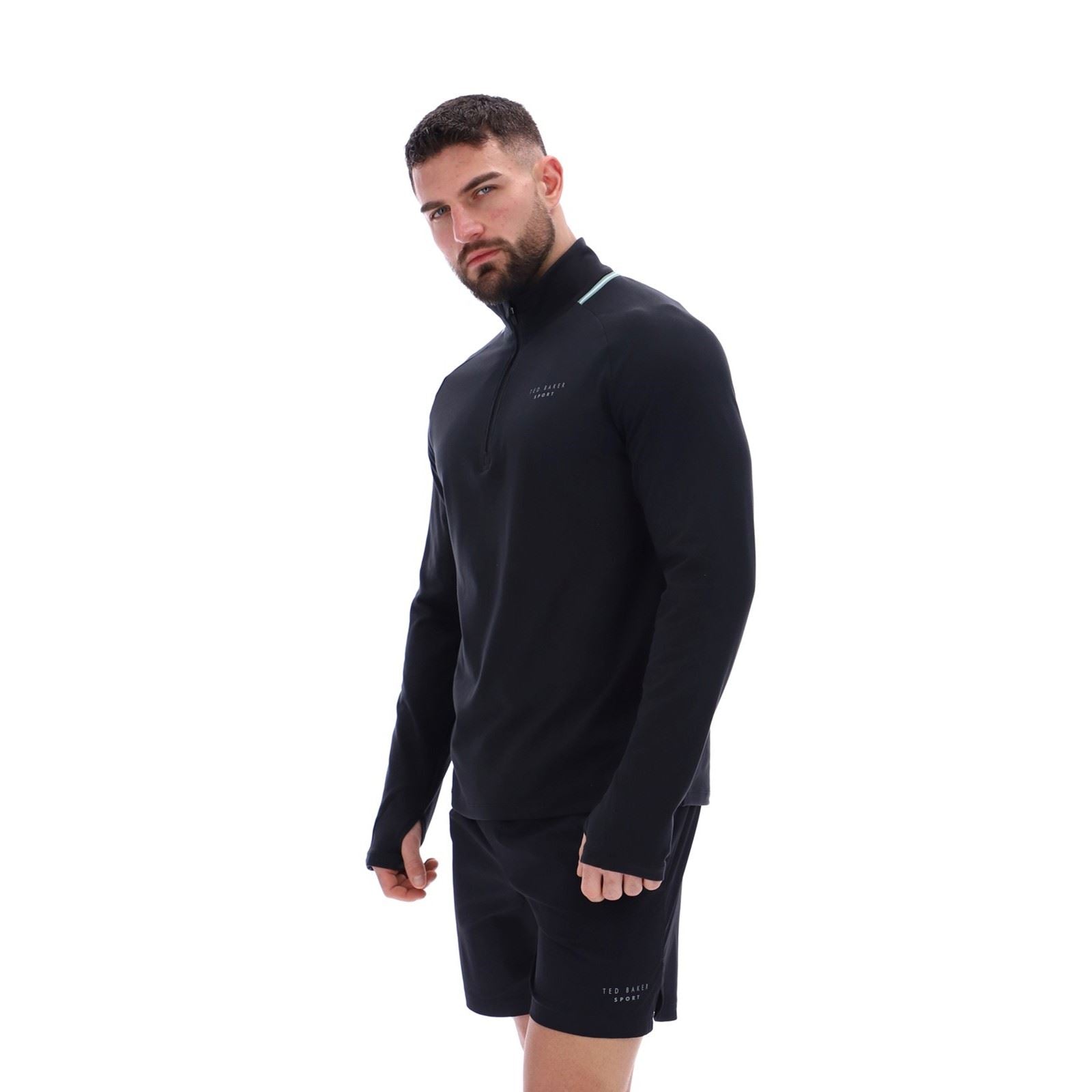 Ted Baker RORY TBMTTA256 Polyester Herren Schwarze Farbe Sport-T-Shirts