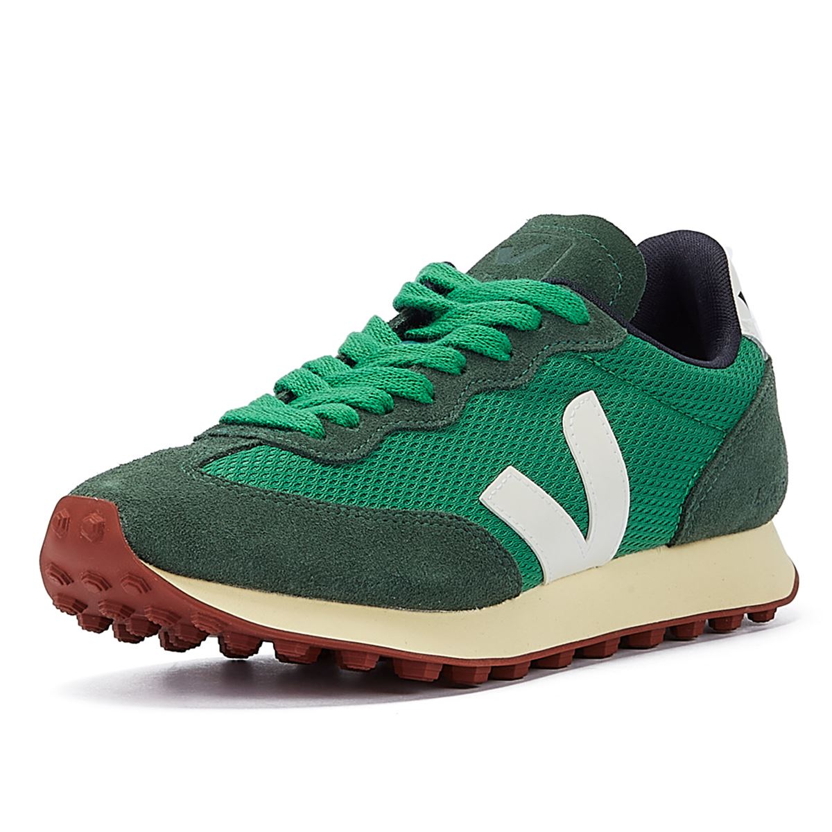 Veja Rio Branco Damen Emeraude/Weiß Sneakers