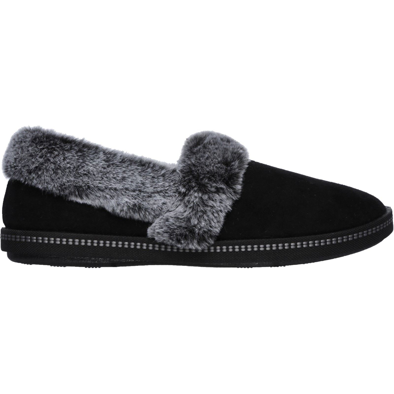 Skechers Cozy Campfire-Team Toasty Synthetik Damen Hausschuhe In Schwarz