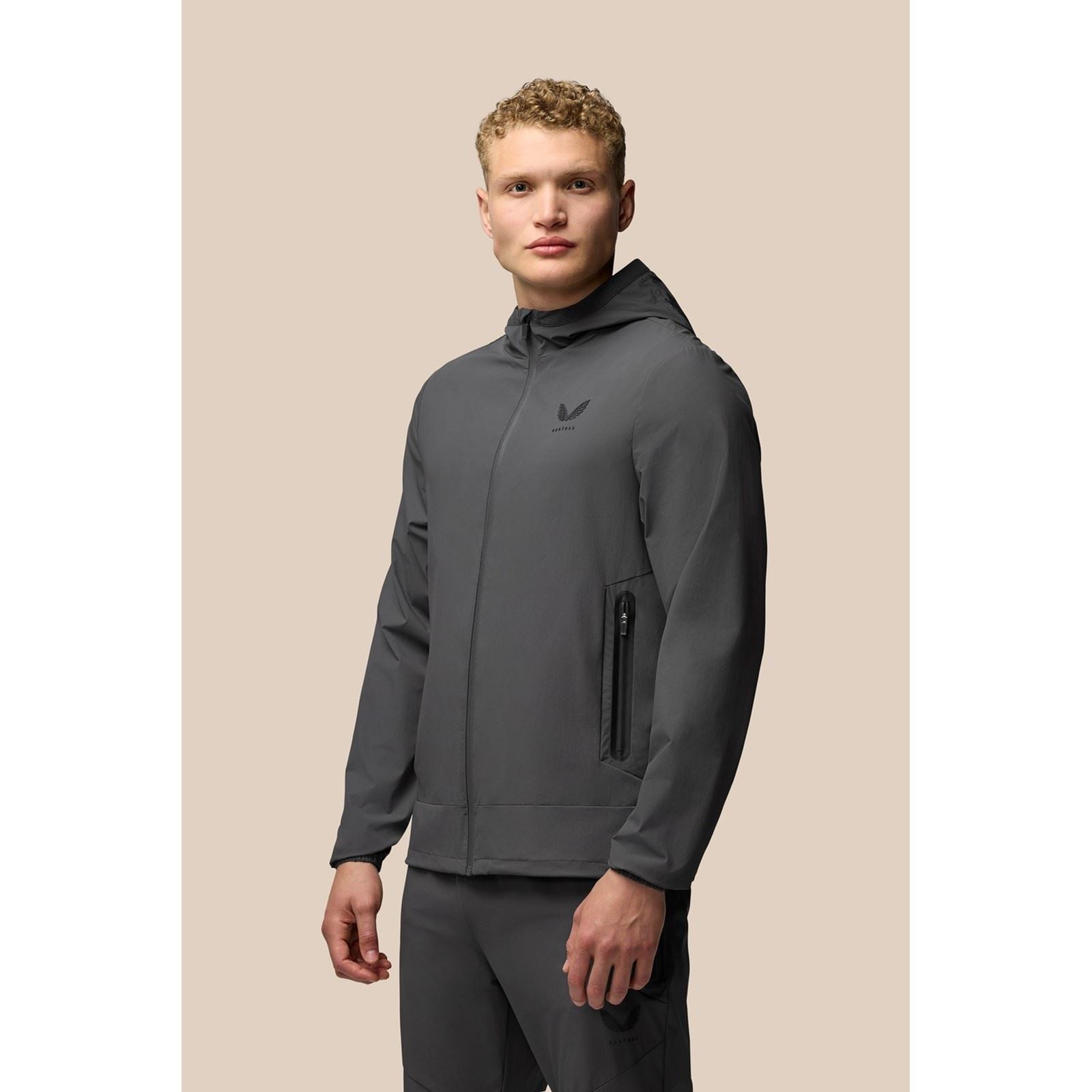 Castore Lightweight Flex Jacket Herren Graue Trainingsjacken
