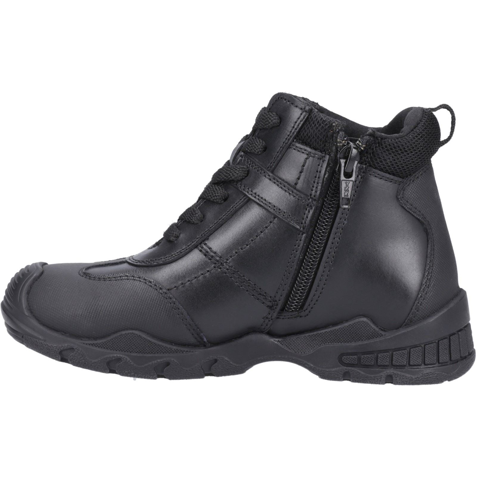 Hush Puppies Titus JNR Lederstiefel Für Jungen In Schwarz