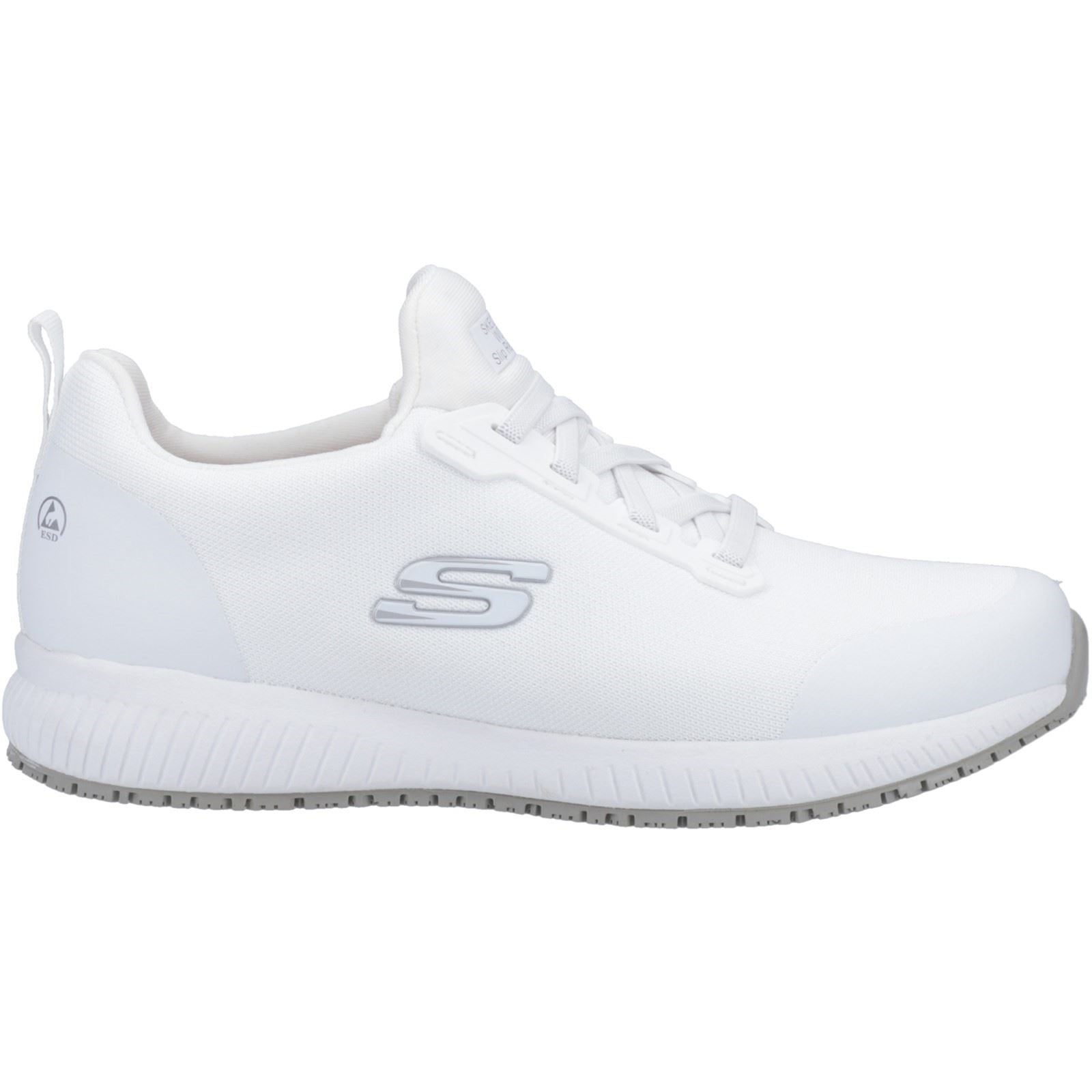 Skechers Workwear Squad SR Myton Textil Herren Weiße Sicherheitssneaker