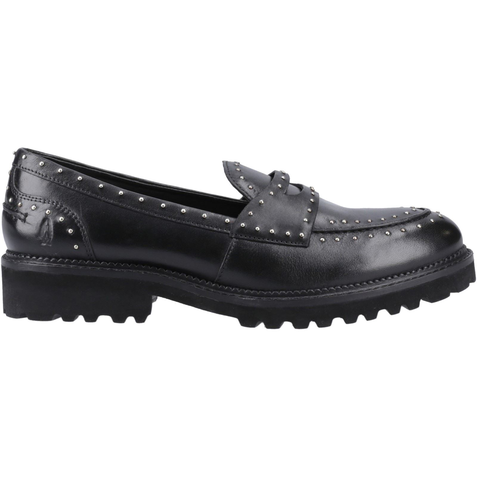 Hush Puppies Genie Leder Frauen Schwarze Farbe schuhe
