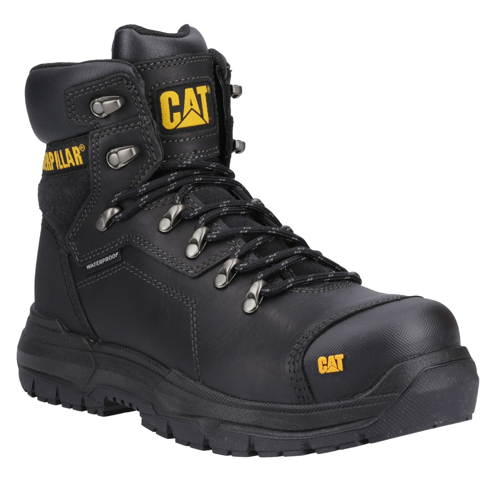 Caterpillar Diagnose 2.0 Leder Schwarze Sicherheitsschuhe