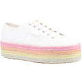 Superga 2790 Multicolor Rope 100% Baumwolle Damen Weiß/Bonbonfarbene Multicolor-Turnschuhe