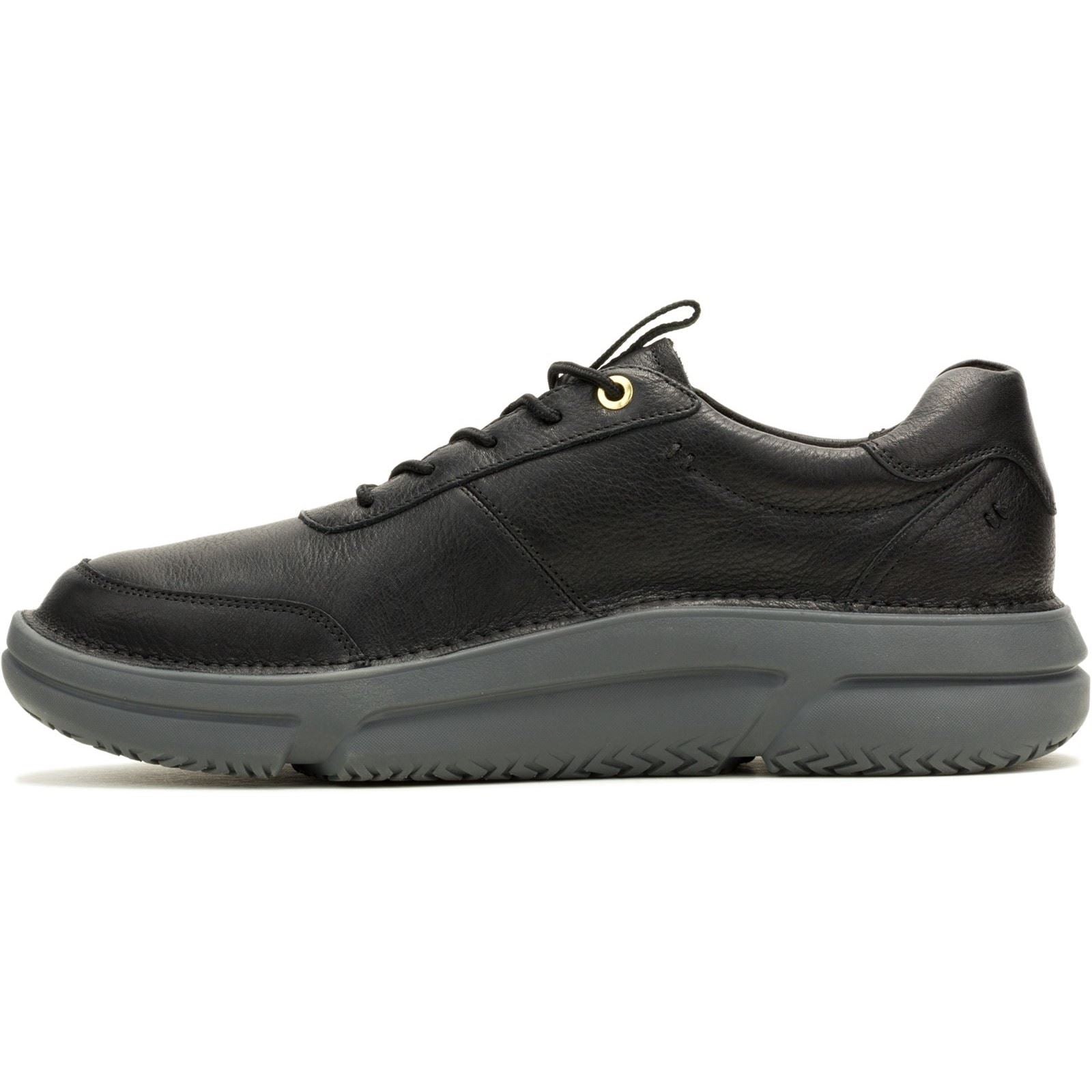 Hush Puppies Baylor Herren Schwarz Leder Sneakers