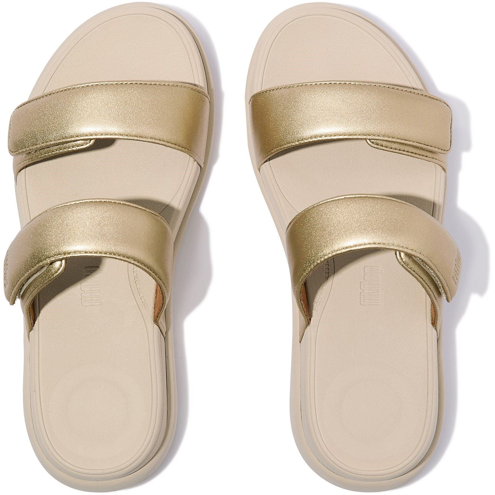 Fitflop F-Mode Go Polyurethan Damen Platino Sandalen