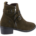 Hush Puppies Jenna Leder Damen Khaki Stiefel