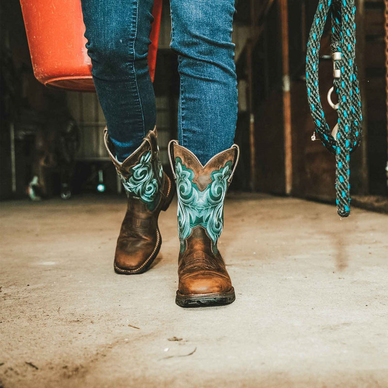 Durango Lady Rebel Leder Damen Braun Evergreen Stiefel