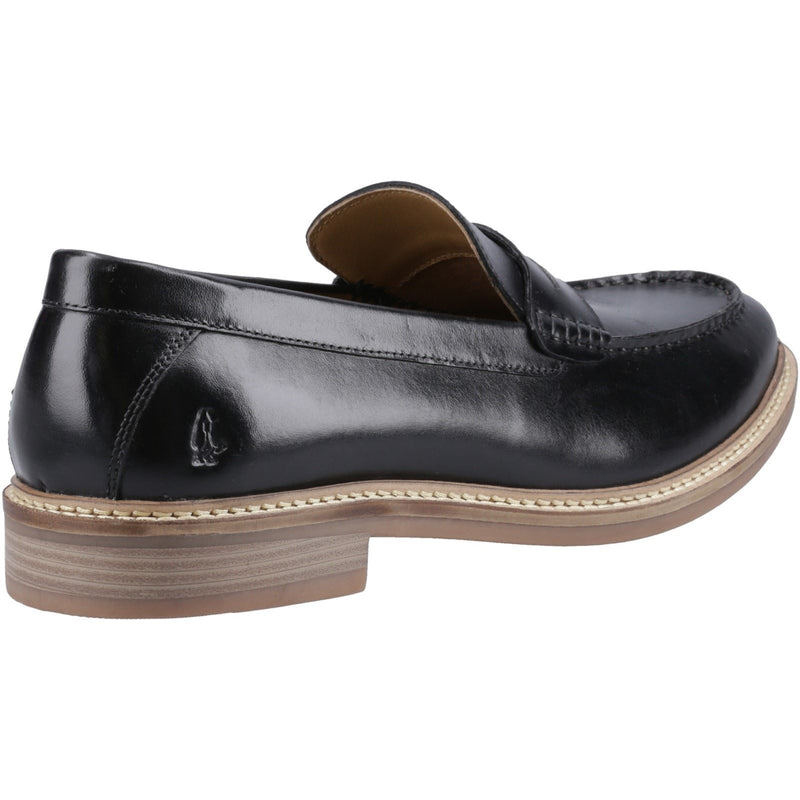 Hush Puppies Benedict Herrenschwarze Lederslipper