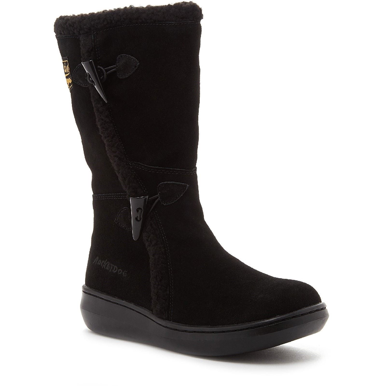 Rocket Dog Slope Damenstiefel Aus Schwarzem Wildleder