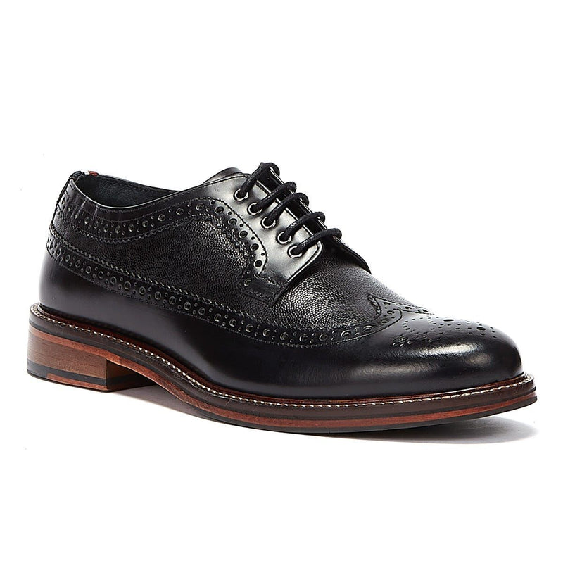 Ben Sherman Archie Brogue Schwarze Farbe Herren Schnürschuhe Aus Leder
